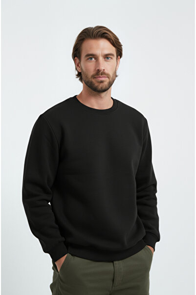 Sizce Moda Erkek Bisiklet Yaka Sweatshirt 3 İplik ( Yumuşacık Kumaş )