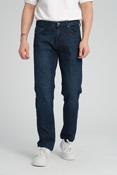 Store Men's Regular Fit Straight Leg Jeans - Stretchy 98% Cotton 2% Lycra Jean