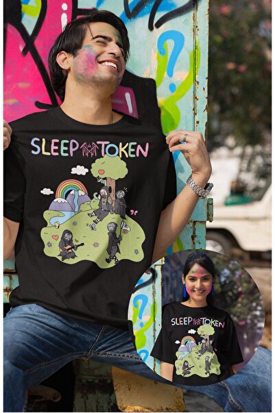 Fuddy Moda Ουνισέξ Υπερμεγέθες Μπλουζάκι με Στάμπα Ροκ Συγκροτήματος σε Στυλ ...