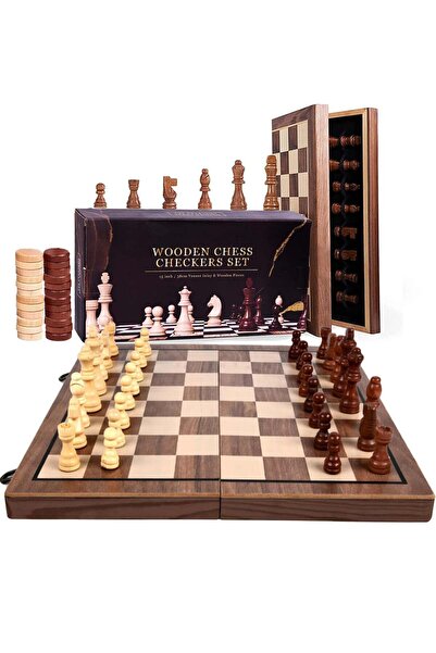 Generic Chess Sets, 15 Inch Magnetic Wooden Chess Set