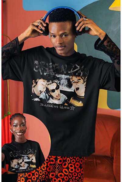 Fuddy Moda Μπλουζάκι Unisex με στάμπα με μπάσο, μπλουζάκι με θέμα την ροκ μπά...