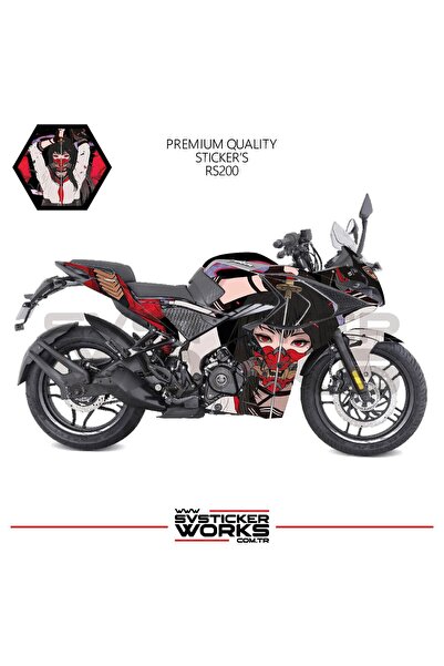 ARONA BAJAJ RS200 Kaplama Sticker Katana Girl Motor Kaplama Modeli Hazır Kit