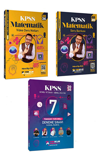 Yediiklim Yayınları 2026 KPSS Mehmet Bilge Yıldız Atölye Genel Yetenek Matema...