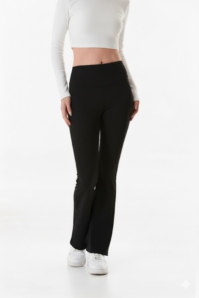 CRNSSWİMWEAR Flared Leggings High Waist Pants Plus Size