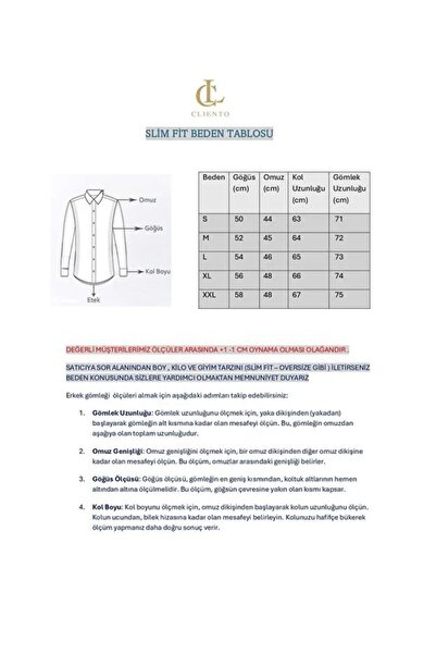 cliento Günlük Kombin Oduncu Tarz Şık Erkek Gömlek