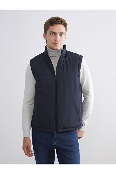 LC Waikiki Ozmarka New Season Double-Sided Stand-Up Collar Men's Puffer Vest