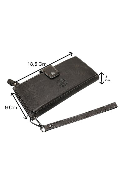 Westpolo Hakiki Eskitme Deri El ve Omuz Askılı El Bandlı ve Telefon Bölmeli K...