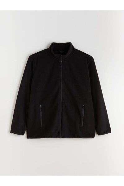 LC Waikiki LCWAIKIKI Classic Standart Kalıp Dik Yaka Polar Erkek Fermuarlı Sweatshirt