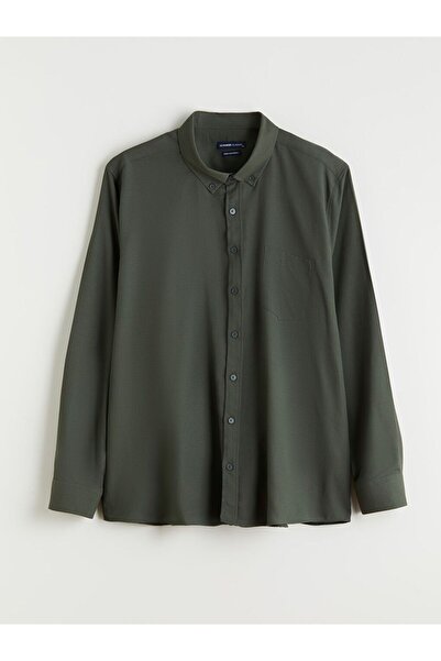 LC Waikiki Lcwaikiki Classic Plus Size Dobby Men's Shirt