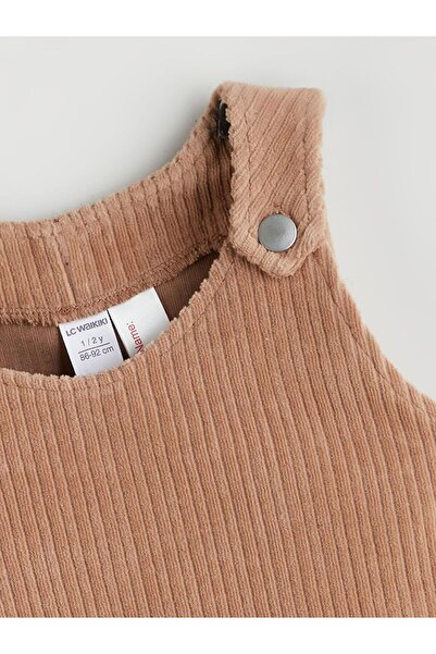 LC Waikiki Crew Neck Girls' Velvet Dress