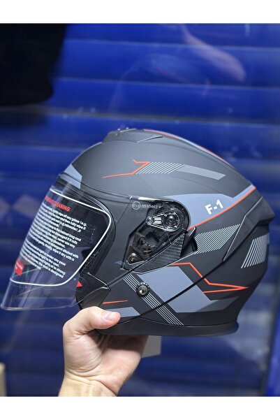 Palas Motor F1 YARIM KASK - GÜNEŞ GÖZLÜKLÜ - İNTERKOM UYUMLU MOTOSİKLET KASKI...