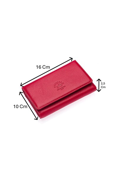 Westpolo Tasha Kağıt Para ve Bol Kart Bölmeli Hakiki Deri Telefon Bölmeli Kad...