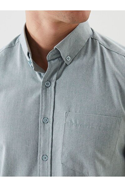 LC Waikiki LCWAIKIKI Classic Regular Fit Long Sleeve Gabardine Men's Shirt