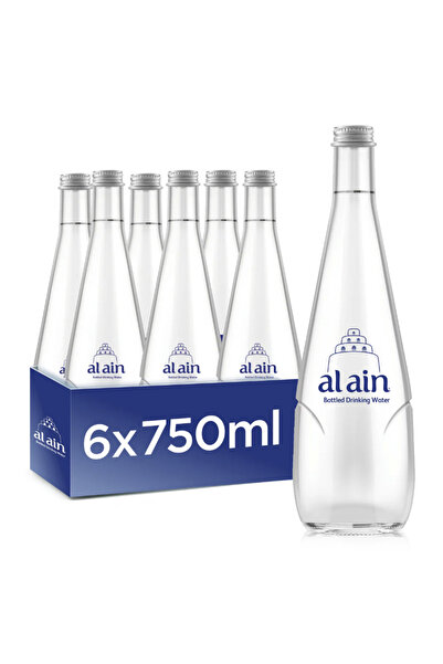 Al Ain Still Water Glass Bottle 750 ml x 6 – Pack