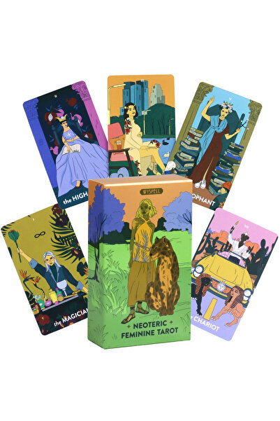 Choice مجموعة بطاقات تاروت نسائية عصرية بدون حدود، 10.3*6 سم - 78 بطاقة تاروت...