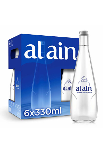 Al Ain Still Water Glass Bottle 330 ml x 6 – Pack