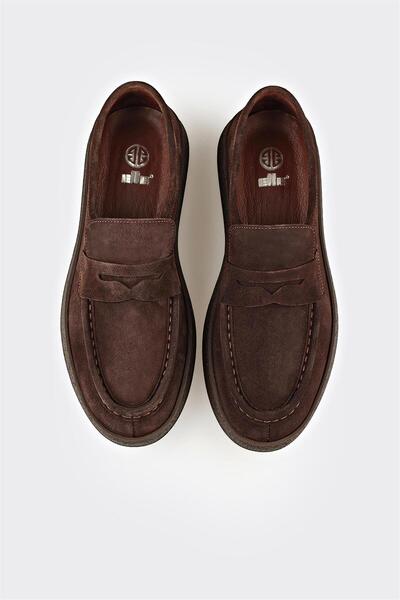 Elle Shoes Kahve Deri Erkek Günlük Ayakkabı