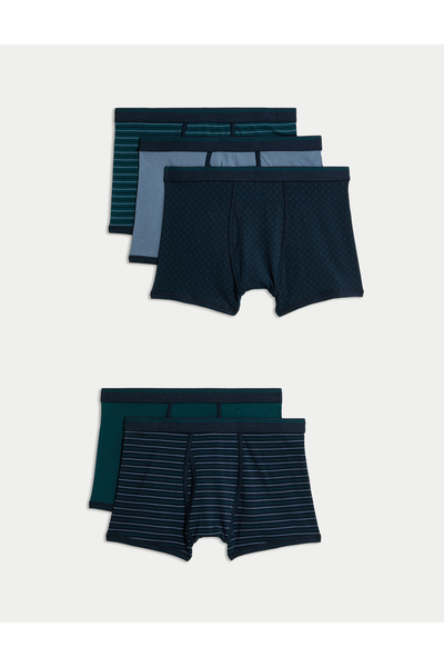 Marks & Spencer 5'li Pamuk Karışımlı Cool & Fresh Trunk