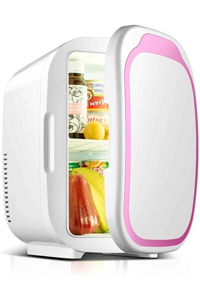 fulina 6L Mini Fridge Cooler Refrigerator, Dual Control of Heating and Cooling