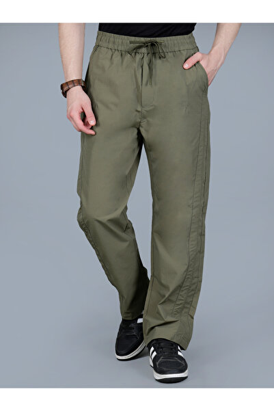Fort Collins By Styli Men Relaxed Fit Pants with Drawstring