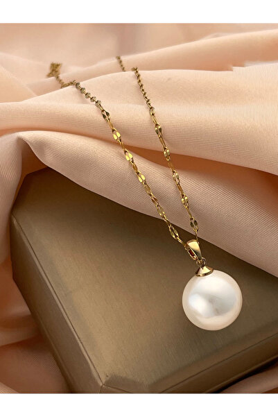 Take Two By Styli Faux Pearl Drop Necklace