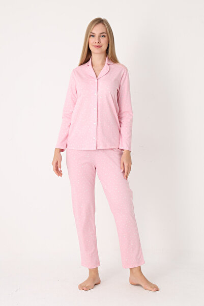 NBB Pink Moon and Stars Front Buttoned Pajama Set