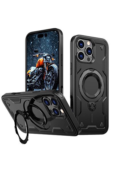 XLogiX جراب ArmourX Armoured لهاتف iPhone 16 Pro - حامل مدمج، متوافق مع MagSa...