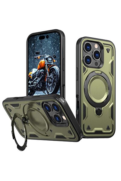 XLogiX سلسلة ArmourX لجهاز iPhone 16 Pro (جراب مدرع) - أخضر