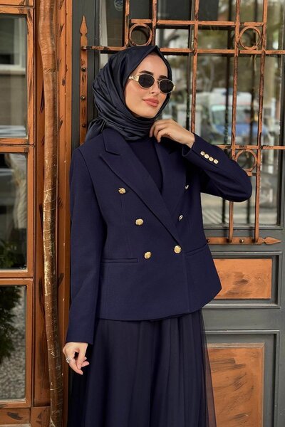 Kayra Ceket KA-A25-13019 Lacivert