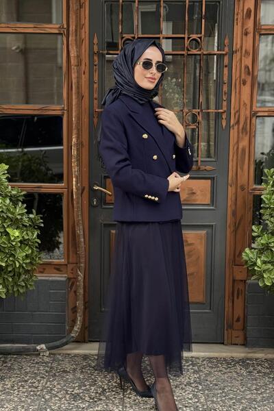Kayra Ceket KA-A25-13019 Lacivert