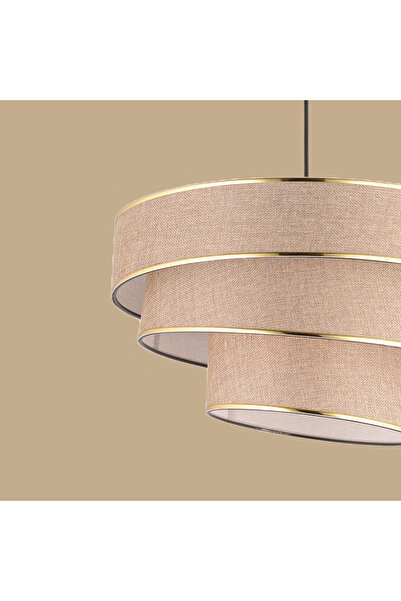 Bella Maison Levi 3 Katlı Sarkıt Avize Kahverengi (40x70 cm)