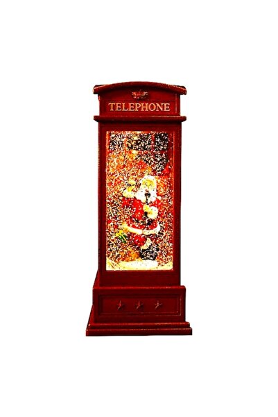 BLA BLA FOAM Felinar de Crăciun decorațiune - cabină telefonică cu Moș Crăciu...