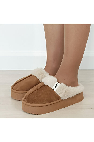 SOFILINE Papuci de damă din blană Camel 9719 112