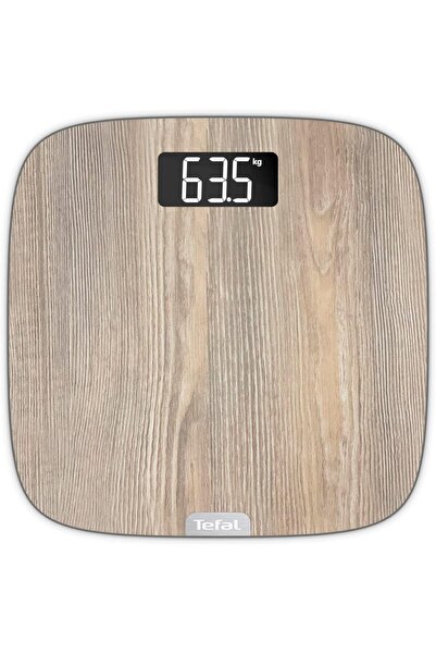 TEFAL PP1600 Origin Digital Bathroom Scale - Wood Colour, XXL LCD Display, up to 160 kg