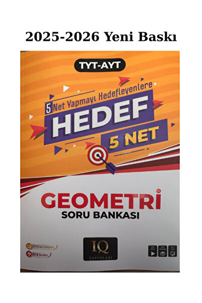 IQ YAYINLARI Tyt-Ayt Geometri Hedef 5 Net Soru Bankası 2025/26 Yeni Baskı