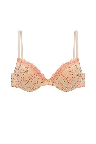 Wonna Alba Cotton Printed Padded Maximum Grip and Seamless Form - 2743 - Ecru Skin