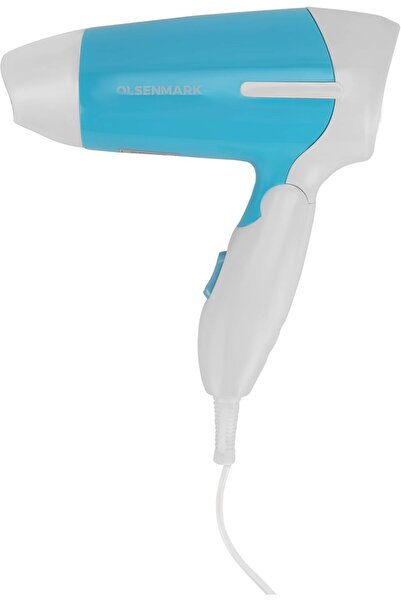 Olsenmark 2-Speed Hair Dryer, Blue/White, 850 W