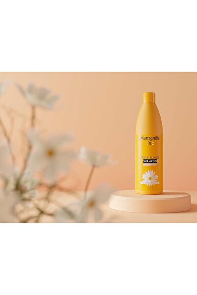 mazn Triple Decoration Shampoo 400 ml for Blonde Hair - Manzanilla Oro