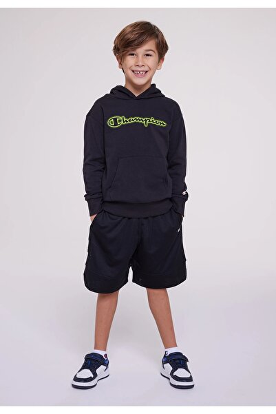 Champion Children's Spray Hooded sweatshirt navy blue