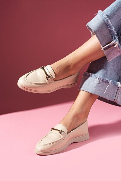 FUGA MODA حذاء ماركيز بيج سكين توكالو لوفر باليه كاجوال