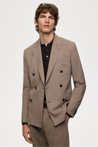 H&M Yün Karışımlı Kruvaze Ceket Regular Fit