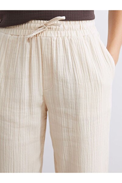 LC Waikiki Xside Buy Elastic Textured Muslin Women's Pants