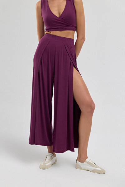 Simple Co. Soft Skin Touch Aera Slit Pants