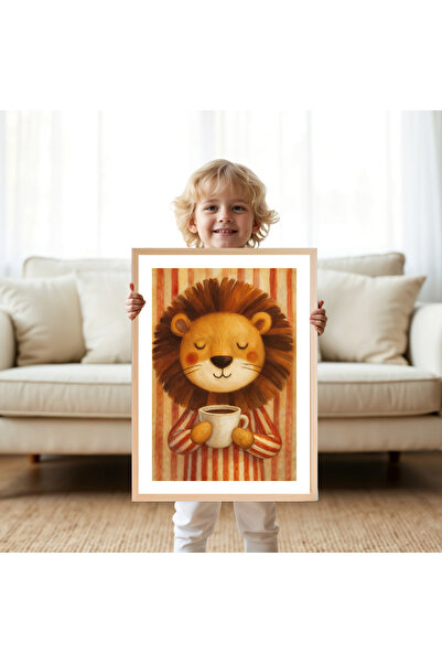 Tuba Decor Tek Parça Ahşap Çerçeveli çocuk Odası