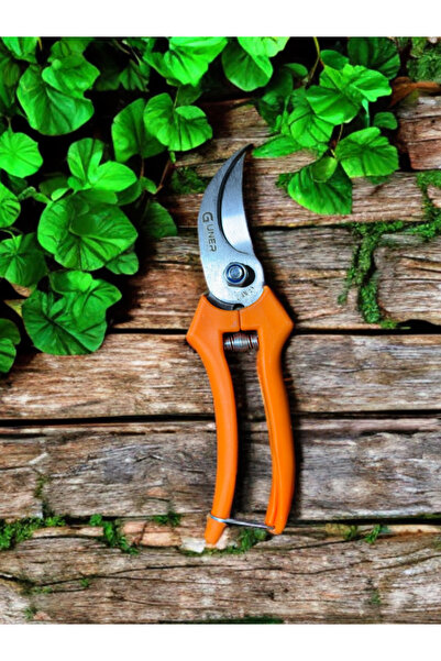 Güner Profesyonel Bağ ve Bahçe Budama Makası – Turuncu İzole Saplı