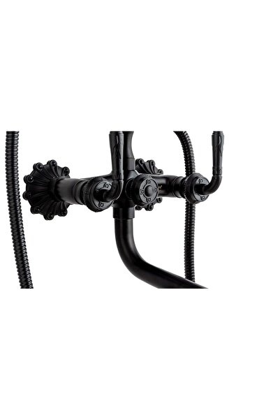 Trendy's Μπαταρία μπανιέρας, TRENDY'S, μακρύ κινητό στόμιο, με κέντημα