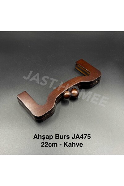 Jast Textile Boncuklu Ahşap Burs Yeni 20cm Çanta Aksesuarı Vidalı Kaliteli