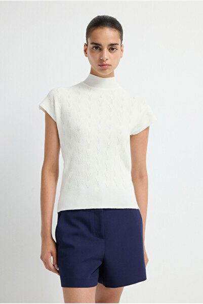 adL Düşük Kol Triko Bluz