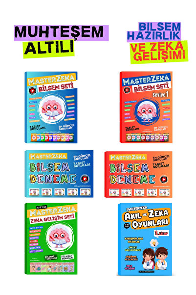 MasterZeka Bilsem Hazırlık ve Zeka Gelişimi İçin muhteşem Altılı. Tablet ve m...