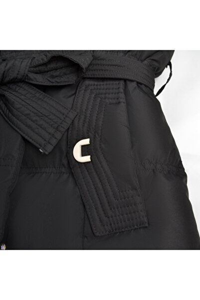 SETTY KOOP Geacă lungă de puf pentru femei cu curea și glugă – Jachetă de iarnă caldă din puf geacă damă